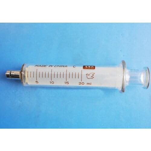 20ml luer lock glass syringe transparent graduate syringes free shipping