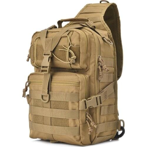 Sling Bag Men Waterproof Oxford Fabric Tactical Shoulder Corssbody Sling Bag Chest Pack