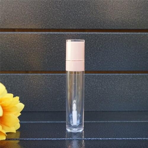 10-100Pcs 8ml Empty Pink Lip Gloss Tube Plastic Lipgloss Bottle Cylinder Wholesale Lip Gloss Containers Lipgloss Tube