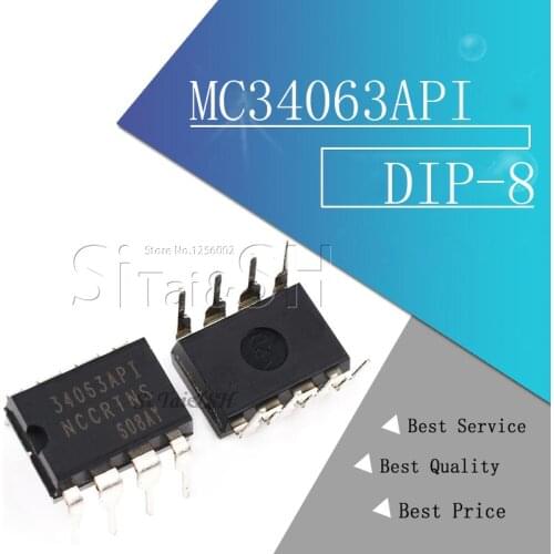 10PCS MC34063API DIP8 MC34063AP1 DIP MC34063 34063API DIP-8 new and original IC
