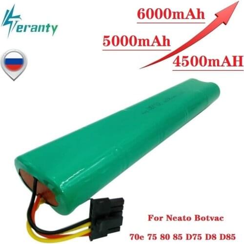Upgrade 4500mah 5000mah 6000mAh 12V Ni-MH Battery for Neato Botvac 70E 75 80 85 D75 D8 D85 Vacuum Cleaners Rechargeable Battery