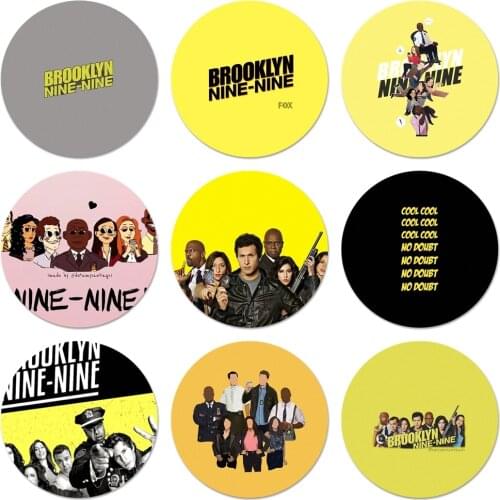 Brooklyn Nine Nine Icons Pins Badge Decoration Brooches Metal Badges For Backpack Decoration