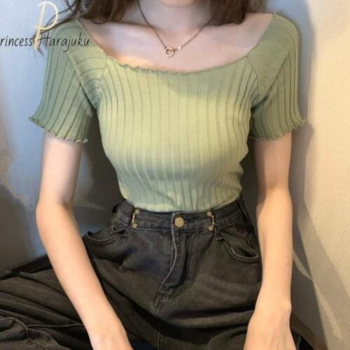 Женские полосатые футболки CZCCWD China At AliExpress