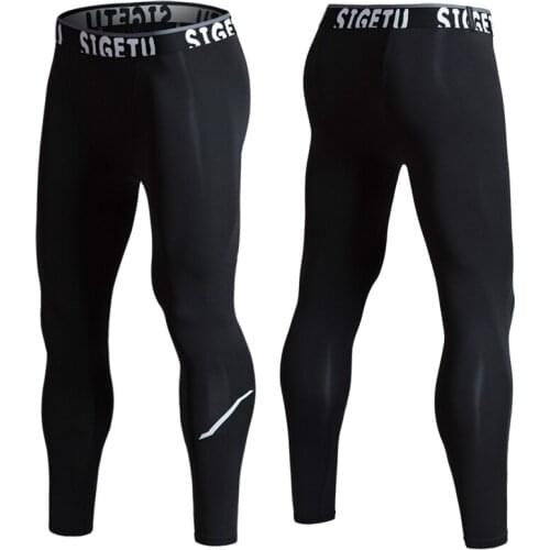 Men Compression Running Training Tights Fitness Pants Gym Yoga Trousers Jogger Sports Leggings Sportswear Elastic Pants