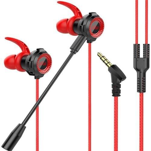 Gaming Headset Wired Earphone Headphone With Microphone In-Ear Stereo Noise Cancelling Earphone