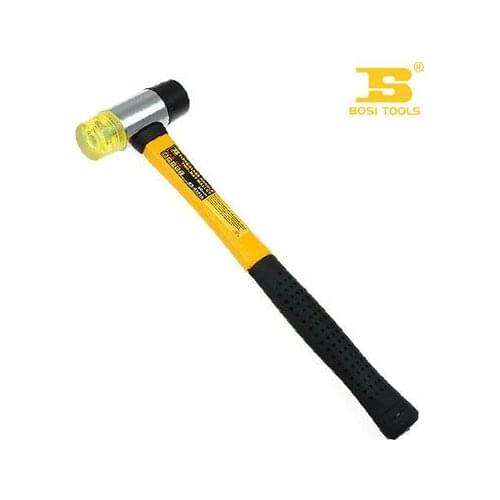Bosi Tool 35mm Two-Way Mallet with Double Color Fiberglass Handle