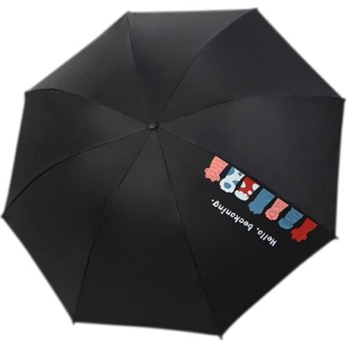 Creative Cartoon Cat Claw Umbrellas Folding Rainy Cat Umbrella for Women Girls Boys UV Lovely Animal Umbrella Gift