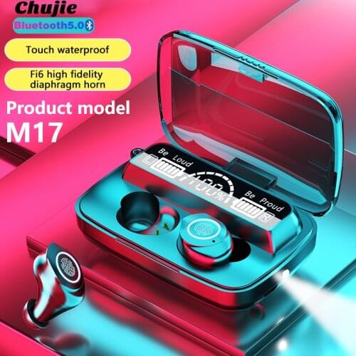 M17 TWS Wireless Bluetooth 5.0 Earphones HIFI Music Earpieces Sport Earbuds Waterproof Headsets For Iphone Huawei Xiaomi Samsung