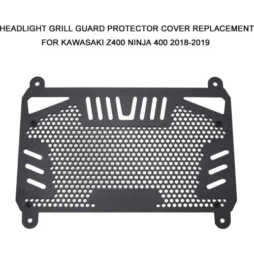 Motorcycle Headlight Grille Light Cover Protective Guard For KAWASAKI Z400 NINJA 400 2018-2019