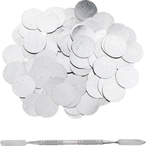 Lot 100 Metal Magnetic Palette Stickers for Empty Magnetic Makeup Palettes