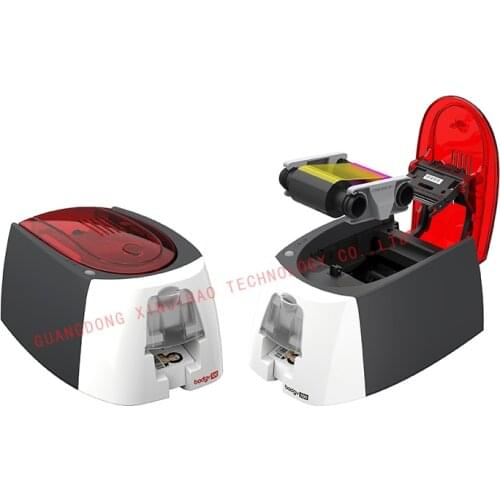 Evolis Badgy100 Single-Sided Card Printer Not Edge-To-Edge With Free CBGR050C YMCKO Ribbon