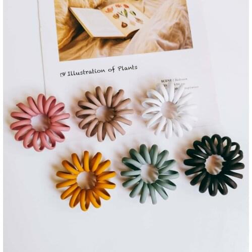 Round Wire Circle Loop Pendant Accessories Earring Necklace Charms Supplies for Jewelry Diy Material 6pcs