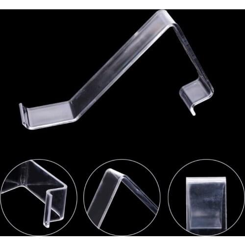 Clear L- shape Acrylic Shoes Ract Holder Retail Shop Display Plastic Stand Shelf G32A
