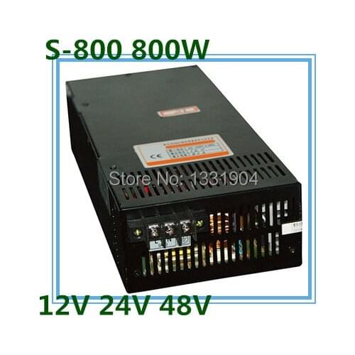 LED single phase output switching power supply S-800,800W AC input, output voltage 12V, 24V, 48V.. transformer