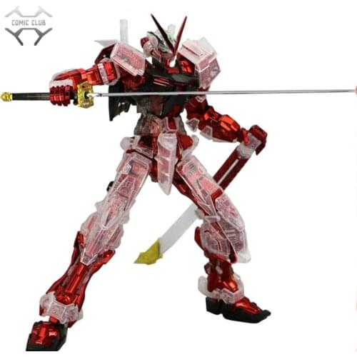 COMIC CLUB IN-Stock assembly mg 1/100 JIJIAXIANQU Astray red Frame gundam Transparent armor ROBOT MODEL Figure Anime Toys Figure