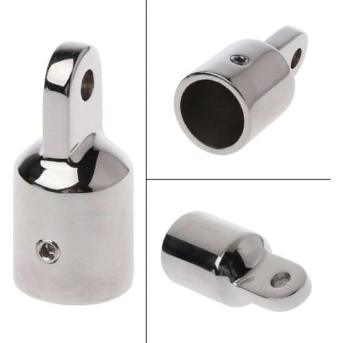 Stainless Steel Bimini Top Eye End Cap For 0.79'' Pipe Marine Boat Yacht Wholesale Drop Ship