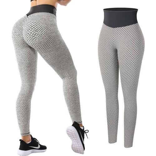 Women High Waist Leggings No See Through Thick Fitness Legging Butt Lift Seamless Legins Workout Gym Scrunch Booty Push Up Pants