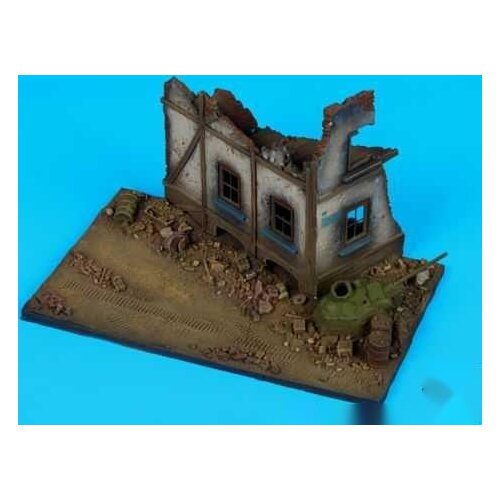 1/72 resin die-casting scene layout props gray model on-site house building platform free shipping