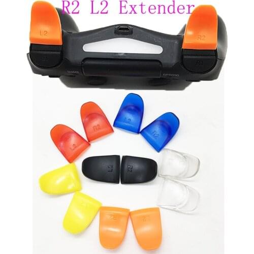 10Sets For Sony Dualshock 4 PS4 Controller L2 R2 Trigger Extenders For PS 4 Control Dual Extended Triggers Button