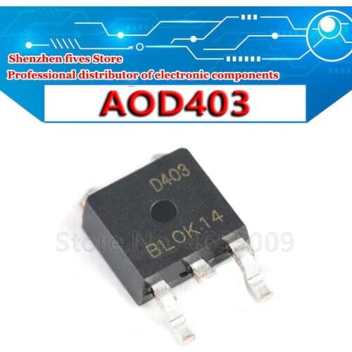 10pcs/lot New AOD403 D403 patch TO-252 MOS FET P-channel 30V 85A