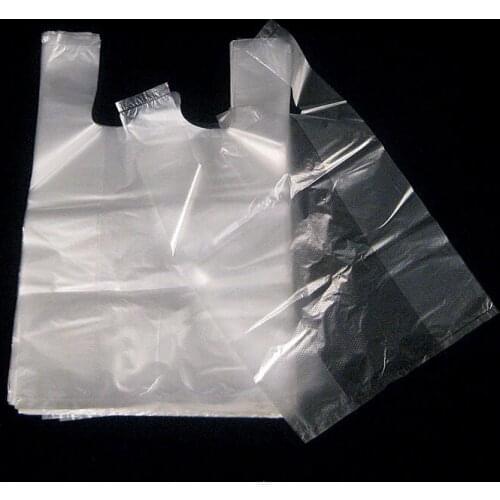 100pcs Plastic PE bag portable packaging bags transparent vest pocket disposable milk tea food candy packing pouch