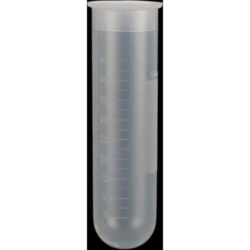 50ml Snap Cap Flat Bottom Centrifugal Tube with Scale Free-standing Centrifuge Tube Laboratory Analysis Supplies 2Pcs