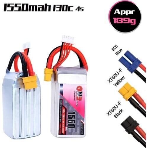 Gaoneng GNB 14.8V 1550MAH 130C/260C Rechargeable Battery For RC Quadcopter FPV Racing DroneS Parts HV 4S Battery For RC Cars