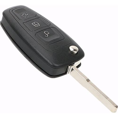 Car Accessories For Ford Focus 3 Fiesta Mondeo Flip Folding key Car key Shell 2 Button Replacement Shell Blank key blade Remote