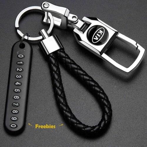 Car keychain business decoration key ring 3D metal key chain LOGO auto parts For Kia Toyota Honda Hyundai Audi Mercedes Ford