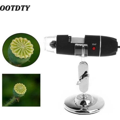 Mega Pixels 8 LED 1000X USB Digital Microscope Endoscope Magnifier Video Camera with Stand Z P4PM for Soldering Adults Students