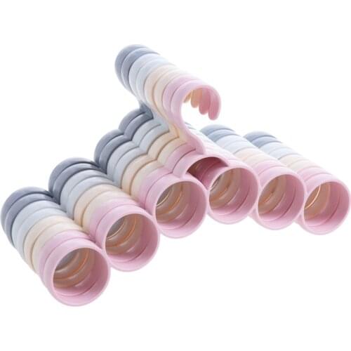 6-ring Storage Hanger Scarf Tie Holder Rack Belt Hanging Multi-functional Scarves Circle Hanger Household Accessories