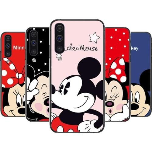 Disney Couple Mouse Phone cover hull For SamSung Galaxy S 8 9 10 20 S21 S30 Plus Edge E S20 fe 5G Lite Ultra black soft case