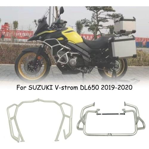 For SUZUKI Vstrom DL650 V-Strom 650 2019-2020 Motorcycle Engine Guard Crash Bar Tank Bumper Upper Lower Fairing Protector