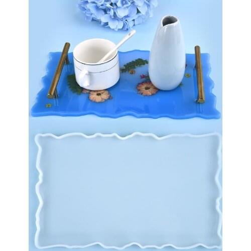 Fruit Tray Mold Tea Tray Epoxy Silicone Mold Plate Mold Resin Tray Coaster Mold DIY Resin Craft Making Casting Molds