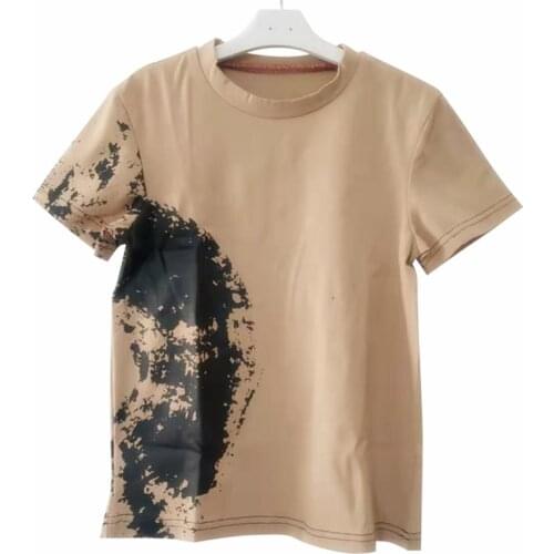 4 to 12 years kids boys girls circle prints cotton casual summer t shirts child fashion geometric crew neck tee tops clothing