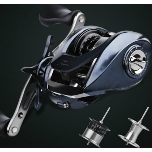 Baitcasting Reel Dual Brake System Reel 8KG Max Drag 14BBs 6.3:1 High Speed Double Line Spool Fishing Reel Trolling Wheel