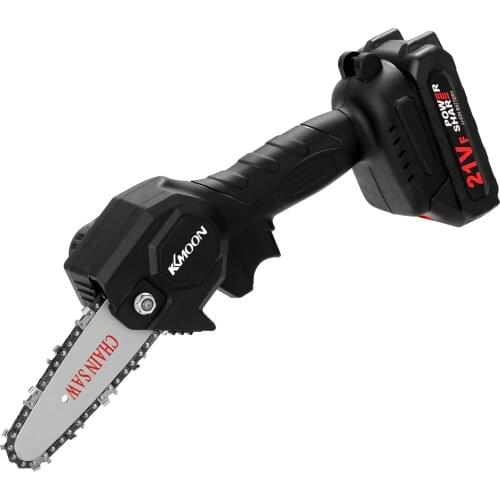 KKMOON Portable Electric Pruning Saw Mini Brush Motor Wood Spliting Chainsaw One-handed Woodworking Tool for Garden Orchard