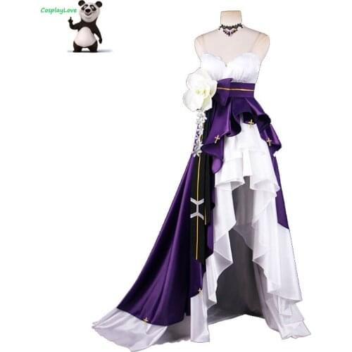 Girls Frontline HK416 Purple Dress Cosplay Costume Custom Made For Halloween Christmas Costume