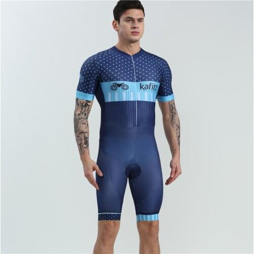 Mens Bicycle Triathlon One-Piece Clothing Swimsuit Gel Cushion Straight Lycra High-Quality Jumpsuit cycling skinsuit
