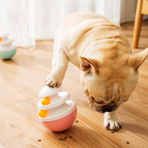 Dog Treat Ball, Dog IQ Puzzle Toy Turntable, Interactive Food Dispenser to Slow Feed Best Toy for Training and Play