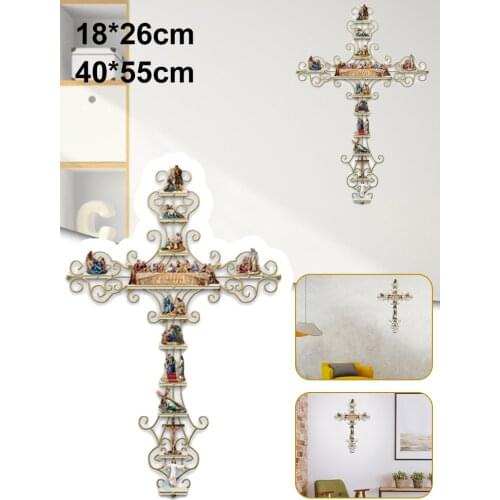 The Life of Christ Cross Wall Sticker Collection Display DIY Decals Religious Bible Accessories Christian Gifts