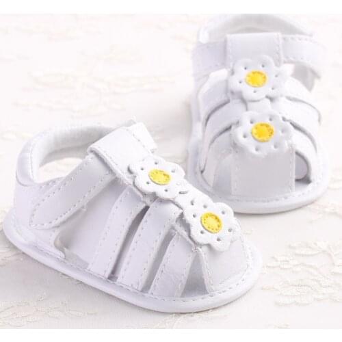 Baby Girl Shoes White PU Leather Baby First Walkers Princess Soft Bottom Toddler Girls Shoes For Party