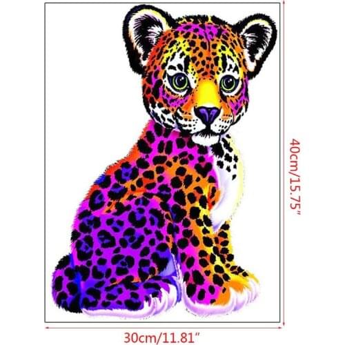 Painted little lion 5D DIY Diamond Painting Kits for Adults Full Drill Crystal R U2JC
