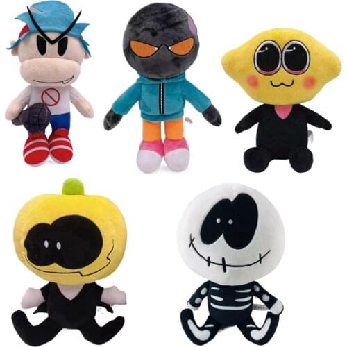 Anime Friday Night Funkin Plush Toy Cute Spooky Month Skid Pump Stuffed Dolls Children Gift