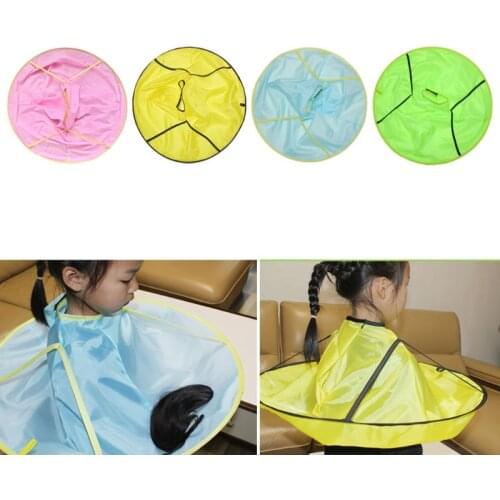 Professional Hair Cutting Cape Umbrella Cloak Hair Catcher for Child Barber Hairdressing Kit