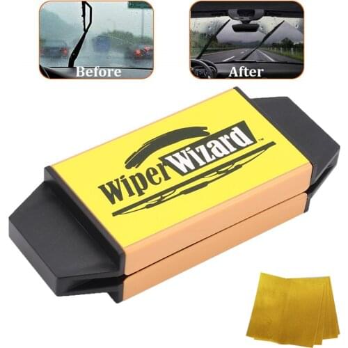 New Useful Car Breeze Wiper Blade Restorer with 5 pcs Wizard Wipes Wiper Cleaning Brush Magical Car Cleaner Hot