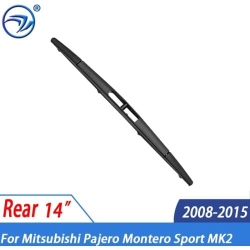 Wiper 14" Rear Wiper Blade For Mitsubishi Pajero Montero Sport MK2 2008 - 2015 2014 2013 2012 Windshield Windscreen Rear Window