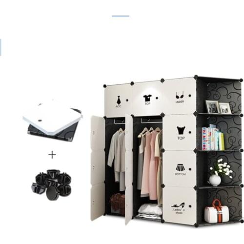Storage furniture When the quarter wardrobe DIY Non-woven fold Portable Storage Cabinet bedroom furniture wardrobe bedroom organ