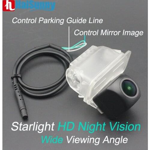 Starlight Night Vision HD Rear View Camera For Ford Fiesta Kuga Escape Mondeo BA7 Transit Control Guide Line MCCD Fisheye Lens