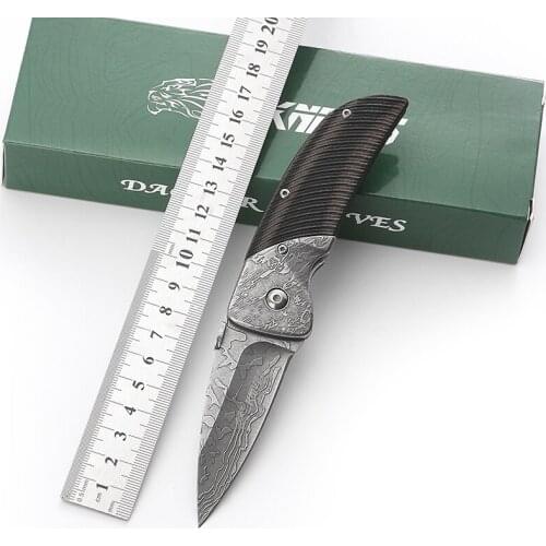 High quality!tactical folding knife 59HRC 3Cr13 Blade G10 handle outdoor fast open utility camping survival knife bearing knife